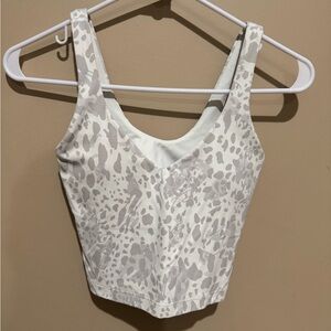 Lululemon Align Tank Top, Cheetah Camo pattern Antique white.